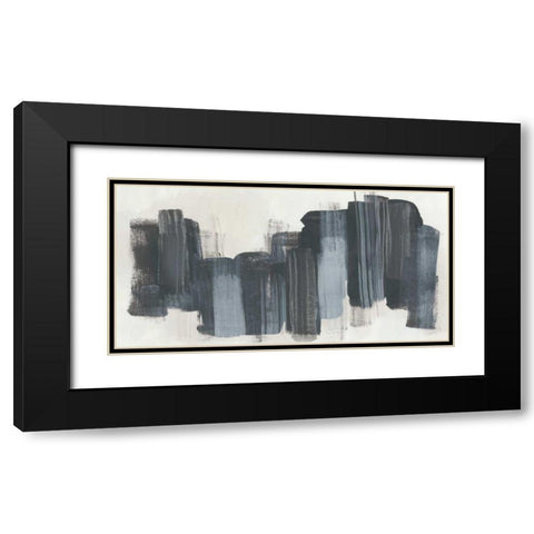 Monochrome Notation I Black Modern Wood Framed Art Print with Double Matting by Vess, June Erica