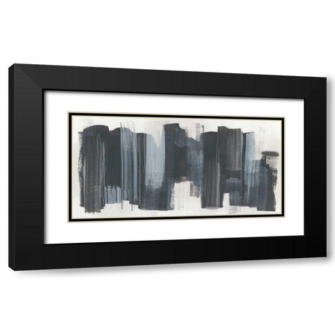 Monochrome Notation II Black Modern Wood Framed Art Print with Double Matting by Vess, June Erica
