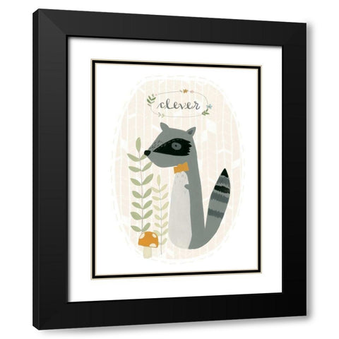 Quirky Forest III Black Modern Wood Framed Art Print with Double Matting by Vess, June Erica