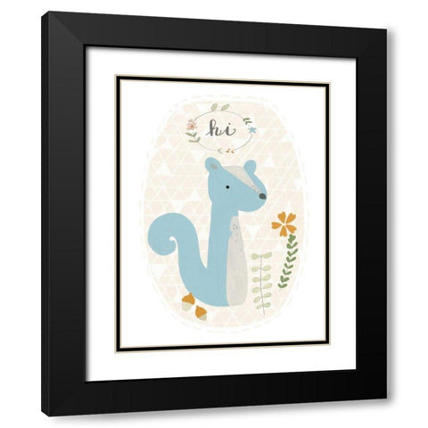 Quirky Forest IV Black Modern Wood Framed Art Print with Double Matting by Vess, June Erica