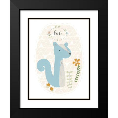 Quirky Forest IV Black Modern Wood Framed Art Print with Double Matting by Vess, June Erica