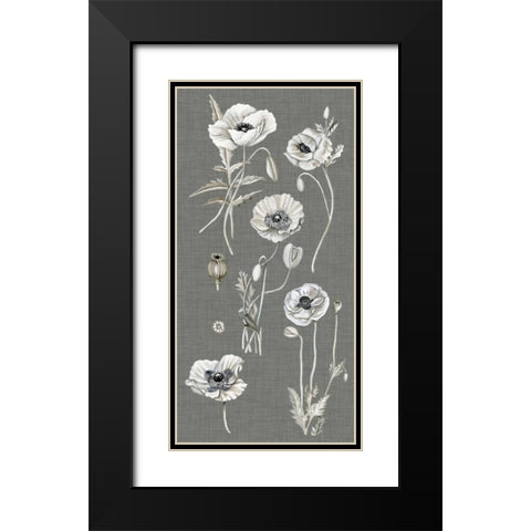 Poppy Array I Black Modern Wood Framed Art Print with Double Matting by McCavitt, Naomi