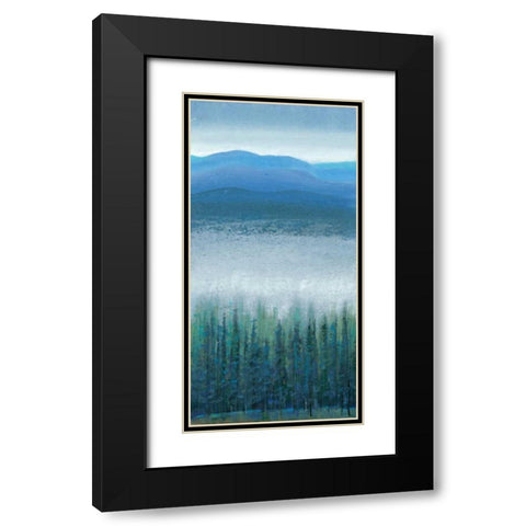 Valley Fog I Black Modern Wood Framed Art Print with Double Matting by OToole, Tim