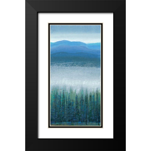 Valley Fog I Black Modern Wood Framed Art Print with Double Matting by OToole, Tim