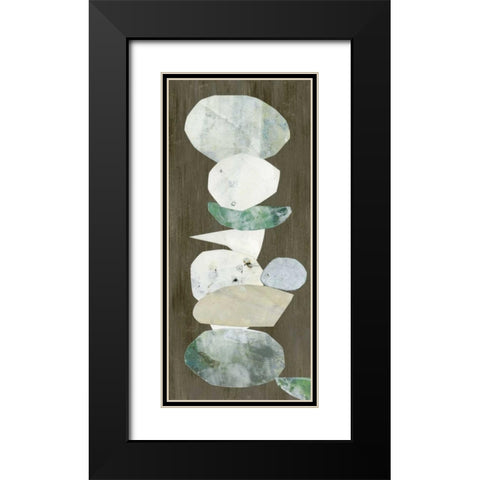 Mid-century Formation II Black Modern Wood Framed Art Print with Double Matting by Goldberger, Jennifer