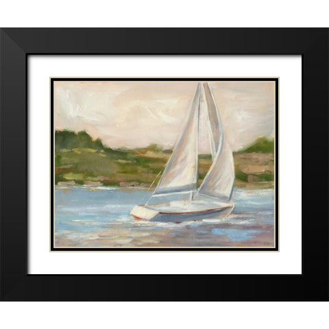 Off the Coast II Black Modern Wood Framed Art Print with Double Matting by Harper, Ethan