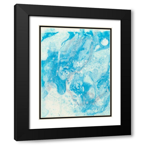 Seeing Blue I Black Modern Wood Framed Art Print with Double Matting by Ludwig, Alicia