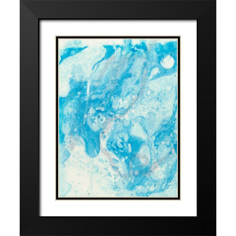 Seeing Blue I Black Modern Wood Framed Art Print with Double Matting by Ludwig, Alicia