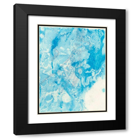 Seeing Blue II Black Modern Wood Framed Art Print with Double Matting by Ludwig, Alicia