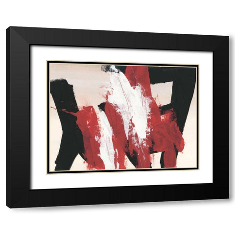 Hessei III Black Modern Wood Framed Art Print with Double Matting by Vess, June Erica