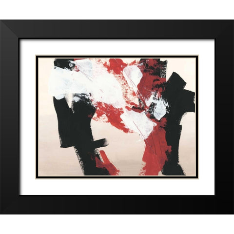 Hessei IV Black Modern Wood Framed Art Print with Double Matting by Vess, June Erica