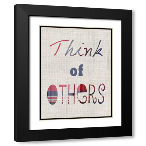 Manners III Black Modern Wood Framed Art Print with Double Matting by Ludwig, Alicia
