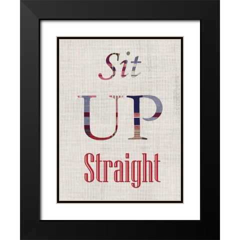 Manners VI Black Modern Wood Framed Art Print with Double Matting by Ludwig, Alicia