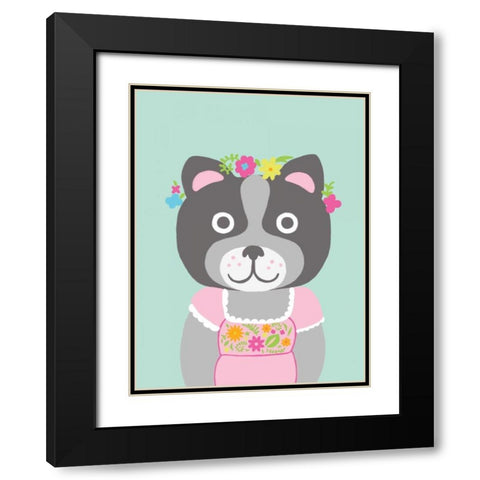 Fancy Animals III Black Modern Wood Framed Art Print with Double Matting by Zarris, Chariklia