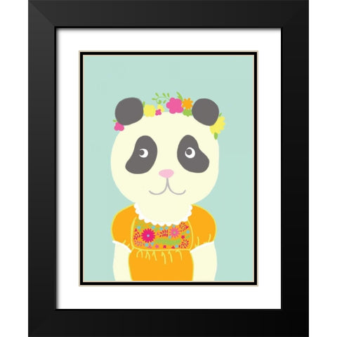 Fancy Animals IV Black Modern Wood Framed Art Print with Double Matting by Zarris, Chariklia