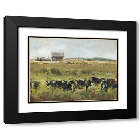 Custom Out to Pasture I Black Modern Wood Framed Art Print with Double Matting by Harper, Ethan