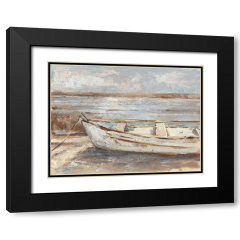 Weathered Rowboat II Black Modern Wood Framed Art Print with Double Matting by Harper, Ethan