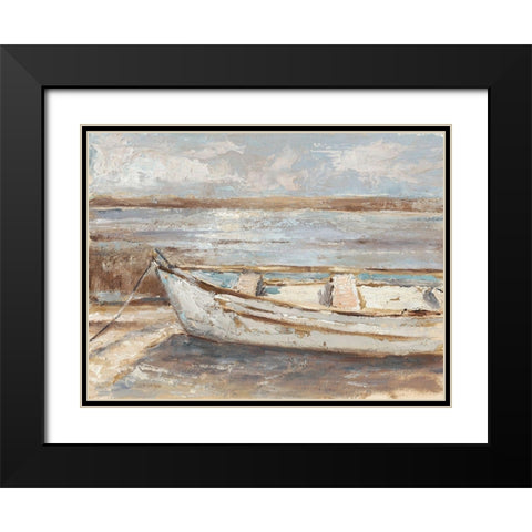 Weathered Rowboat II Black Modern Wood Framed Art Print with Double Matting by Harper, Ethan