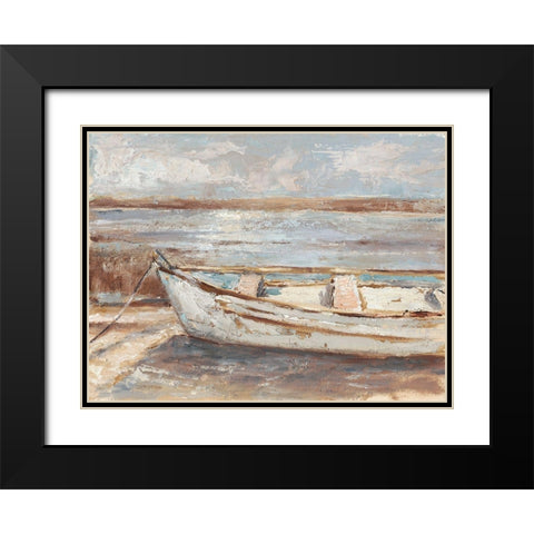 Weathered Rowboat II Black Modern Wood Framed Art Print with Double Matting by Harper, Ethan