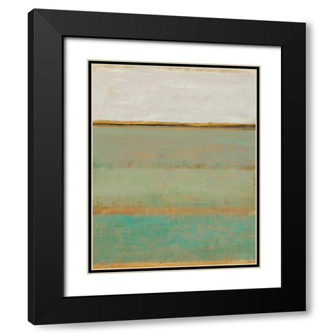 Verdant Field II Black Modern Wood Framed Art Print with Double Matting by OToole, Tim