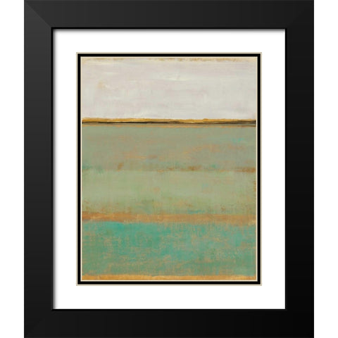 Verdant Field II Black Modern Wood Framed Art Print with Double Matting by OToole, Tim