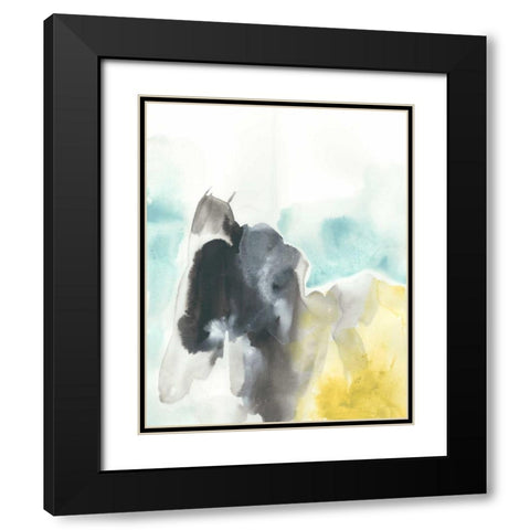 Geode Mirage I Black Modern Wood Framed Art Print with Double Matting by Vess, June Erica