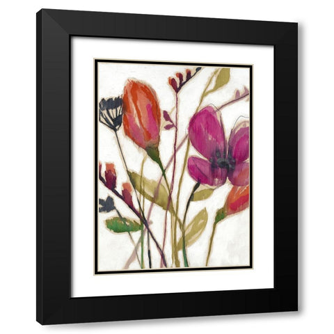 Vivid Arrangement I Black Modern Wood Framed Art Print with Double Matting by Goldberger, Jennifer