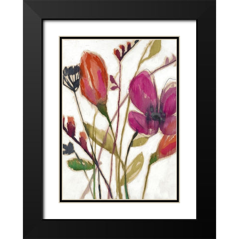 Vivid Arrangement I Black Modern Wood Framed Art Print with Double Matting by Goldberger, Jennifer