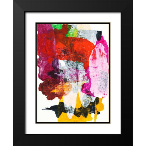 Hana II Black Modern Wood Framed Art Print with Double Matting by Fuchs, Jodi