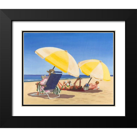 Beach Vacation IX Black Modern Wood Framed Art Print with Double Matting by Miller, Dianne