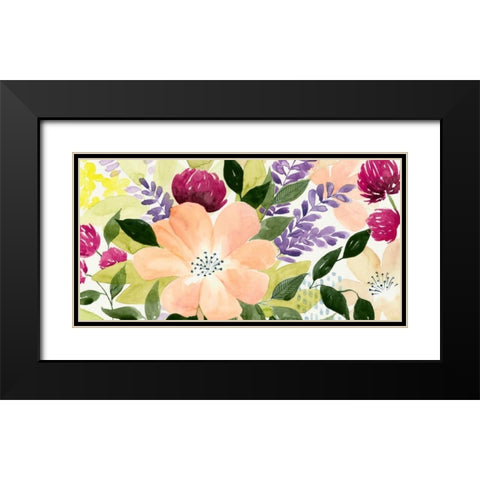 Vivid Blooming I Black Modern Wood Framed Art Print with Double Matting by Popp, Grace