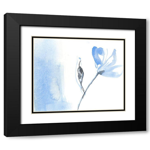 Sketched Garden II Black Modern Wood Framed Art Print with Double Matting by Goldberger, Jennifer