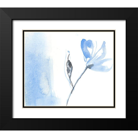 Sketched Garden II Black Modern Wood Framed Art Print with Double Matting by Goldberger, Jennifer