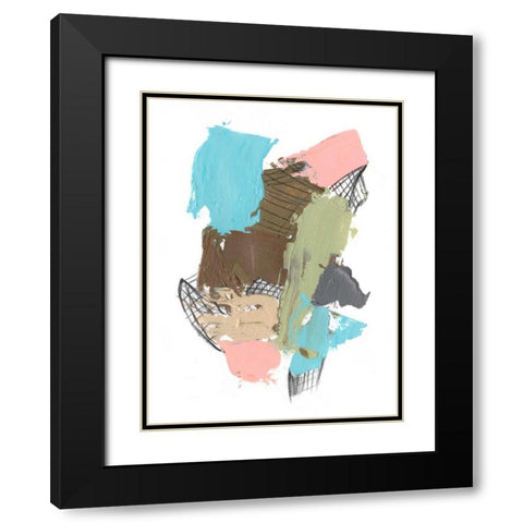 Paint Web I Black Modern Wood Framed Art Print with Double Matting by Goldberger, Jennifer