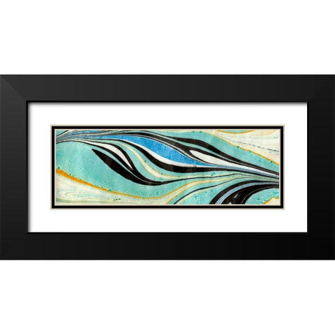Placid I Black Modern Wood Framed Art Print with Double Matting by Ludwig, Alicia