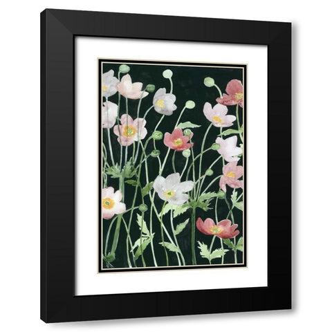 Anemone Dance I Black Modern Wood Framed Art Print with Double Matting by Popp, Grace