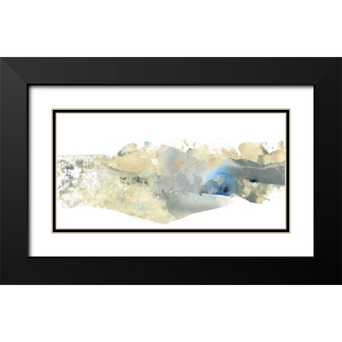 Geode Landscape II Black Modern Wood Framed Art Print with Double Matting by Vess, June Erica