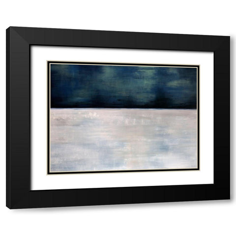 Arctic Night Black Modern Wood Framed Art Print with Double Matting by Edmunds, Sydney