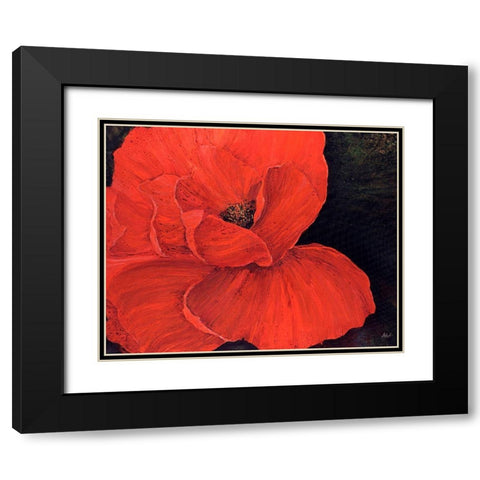 Brazen Black Modern Wood Framed Art Print with Double Matting by Douglass, Farrell
