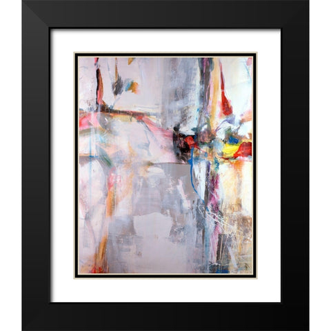 Run For the Roses Black Modern Wood Framed Art Print with Double Matting by Maas, Jodi