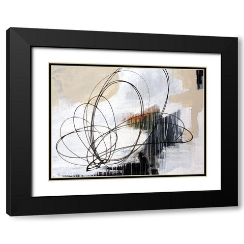 Verse II Black Modern Wood Framed Art Print with Double Matting by Schicker, Joshua
