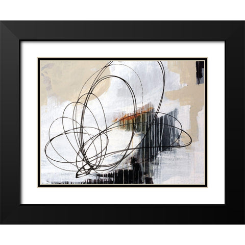 Verse II Black Modern Wood Framed Art Print with Double Matting by Schicker, Joshua