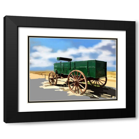 Bold Wagon I Black Modern Wood Framed Art Print with Double Matting by Kalina, Emily