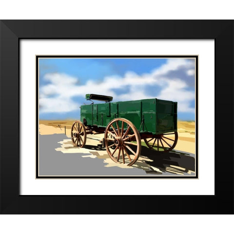 Bold Wagon I Black Modern Wood Framed Art Print with Double Matting by Kalina, Emily