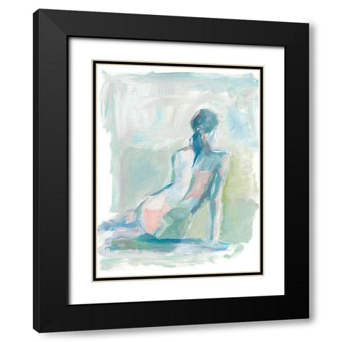 Modern Figure Study II Black Modern Wood Framed Art Print with Double Matting by Harper, Ethan
