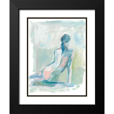 Modern Figure Study II Black Modern Wood Framed Art Print with Double Matting by Harper, Ethan