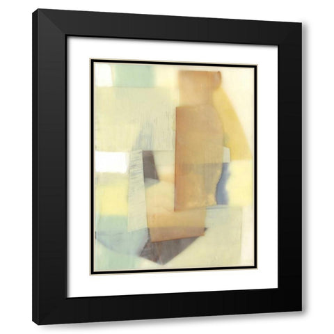 Translucent Layers I Black Modern Wood Framed Art Print with Double Matting by Goldberger, Jennifer