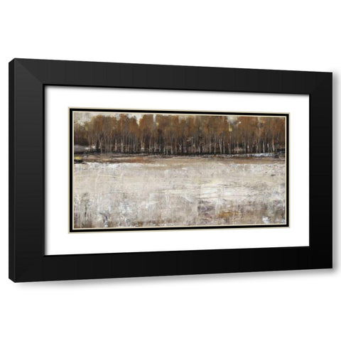 Neutral Reflection I Black Modern Wood Framed Art Print with Double Matting by OToole, Tim