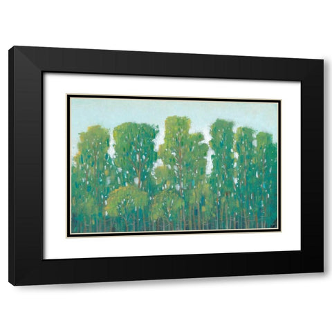 Forest Green I Black Modern Wood Framed Art Print with Double Matting by OToole, Tim