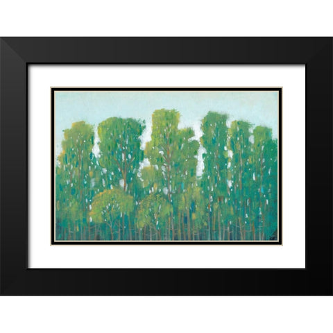 Forest Green I Black Modern Wood Framed Art Print with Double Matting by OToole, Tim